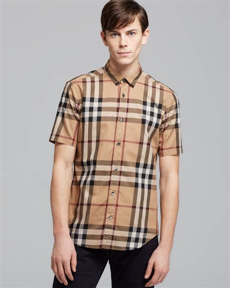 burberry plaid shirt|burberry men's shirts outlet.